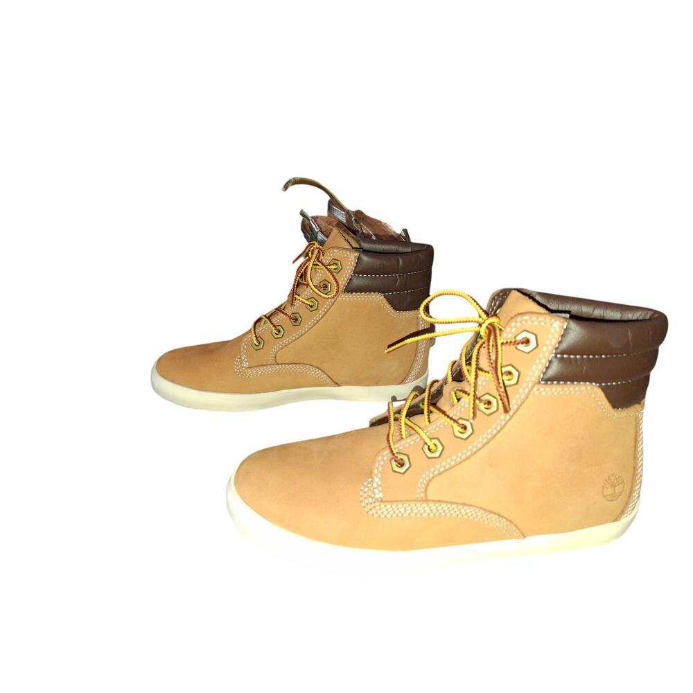 Timberland Chukka Sneakers Boots Ortholite Wheat Tan Size 5.5 Women Great Shape - Picture 4 of 8